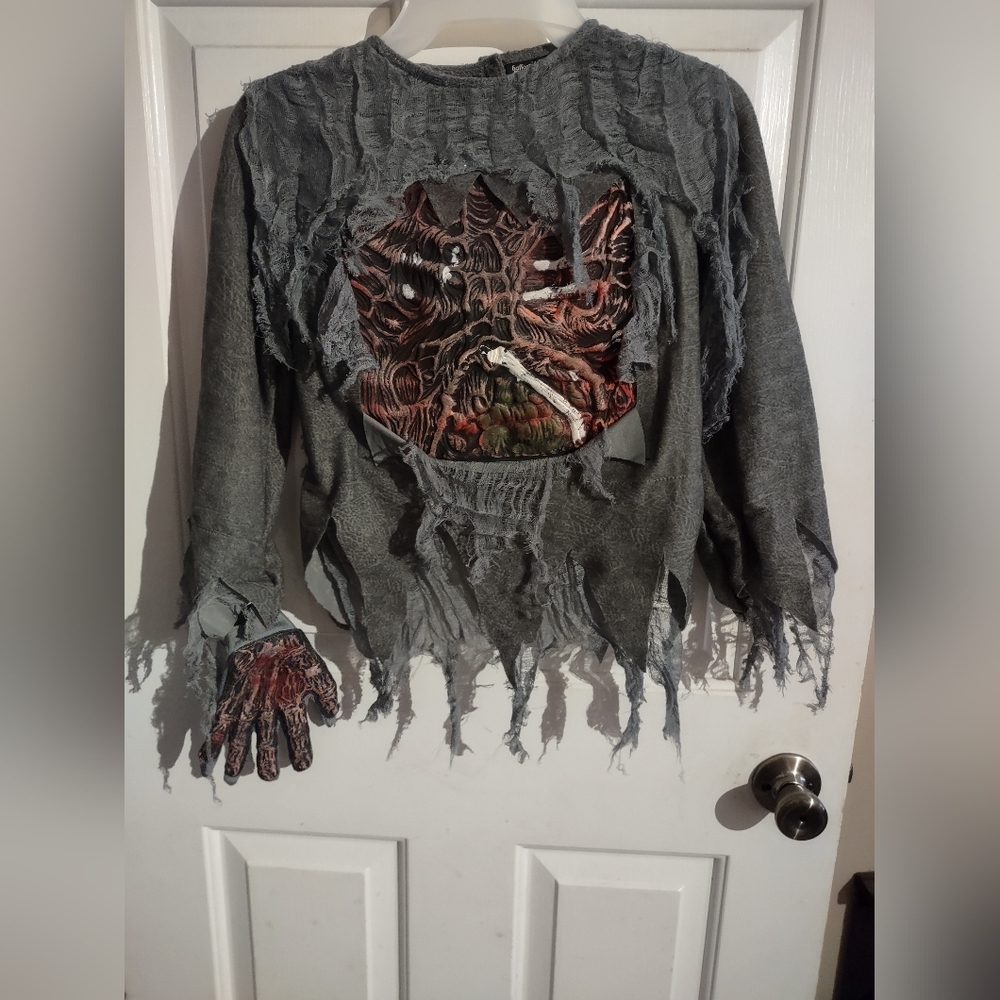 Kids size 7 zombie costume